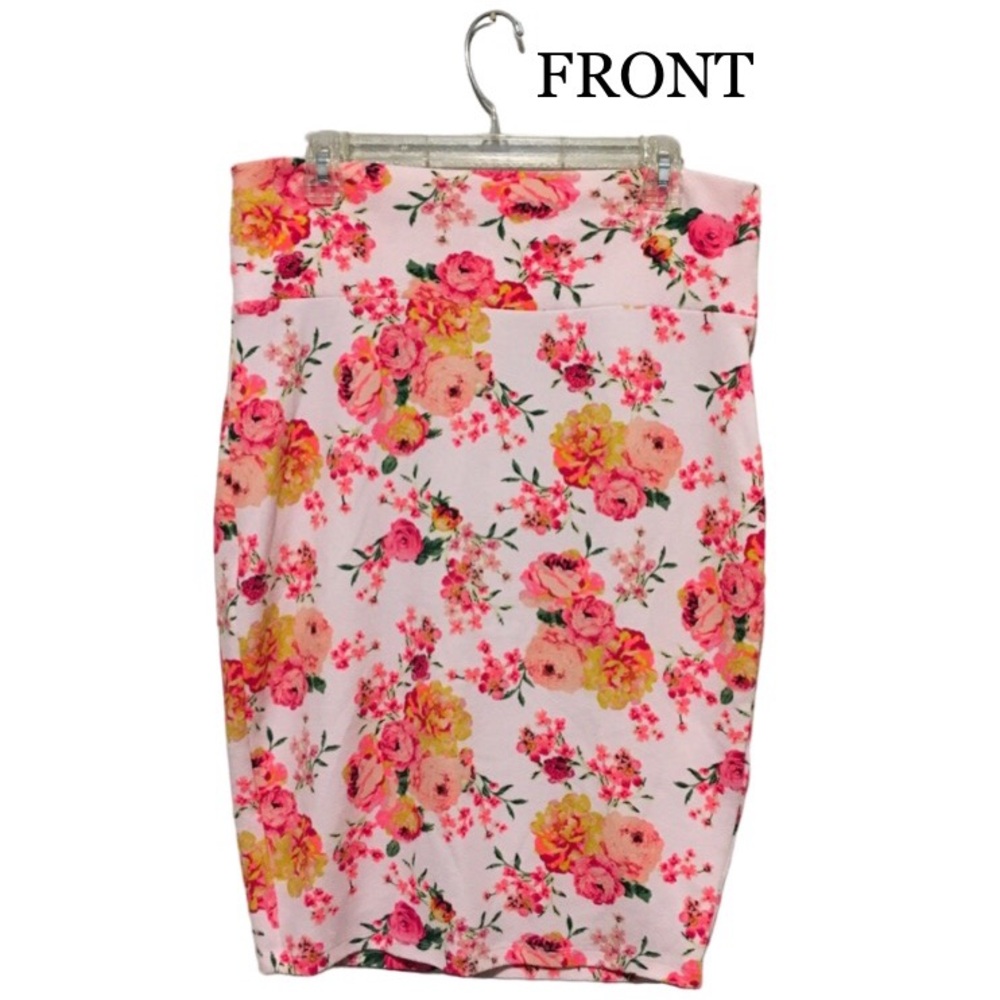 Multicolor Floral Print Pencil Skirt (#30) 💐